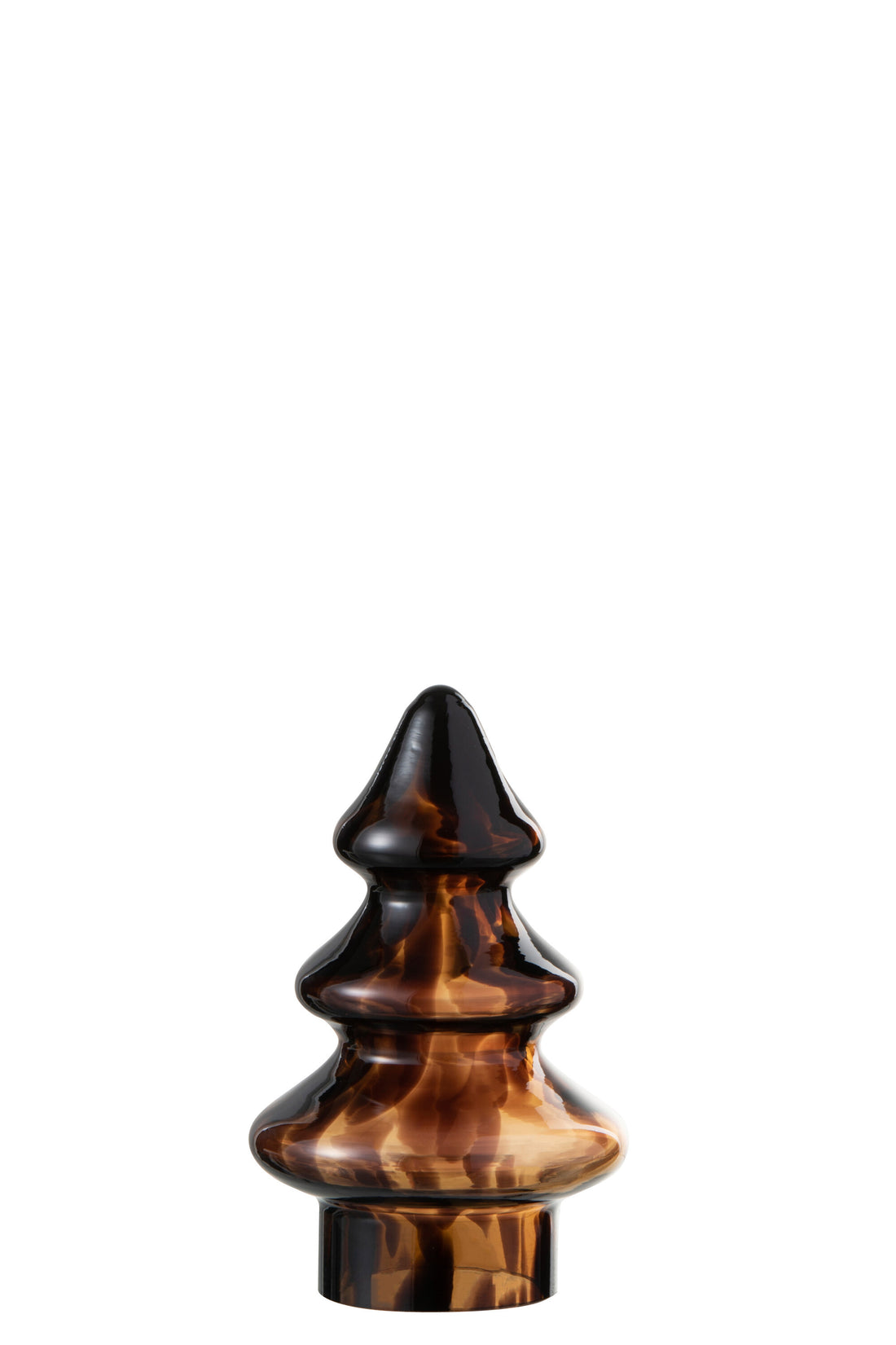 J-Line Christmas Tree Speck Glass Brown/Black Small