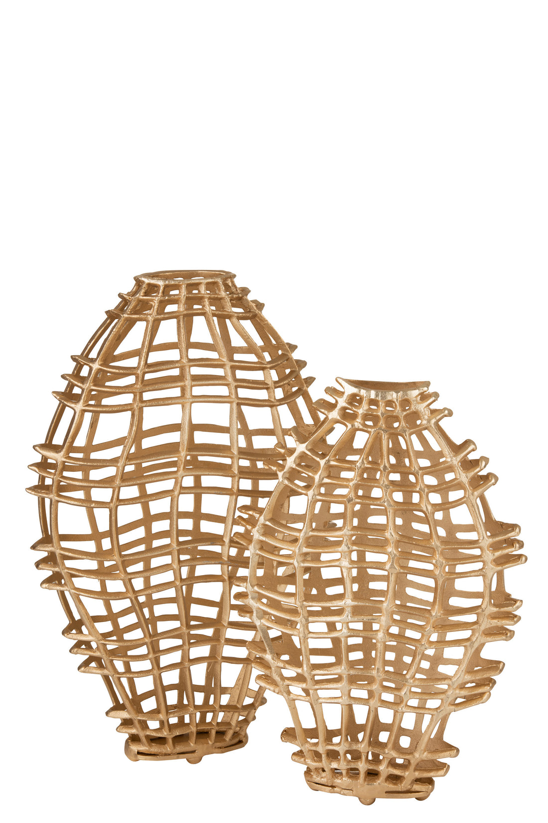 Vaas Deco Bars Aluminium Goud Groot