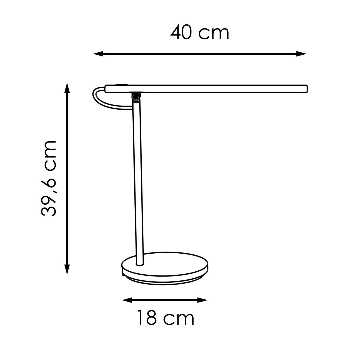 Dox Led Bureaulamp 5W Zwart - Verstelbare