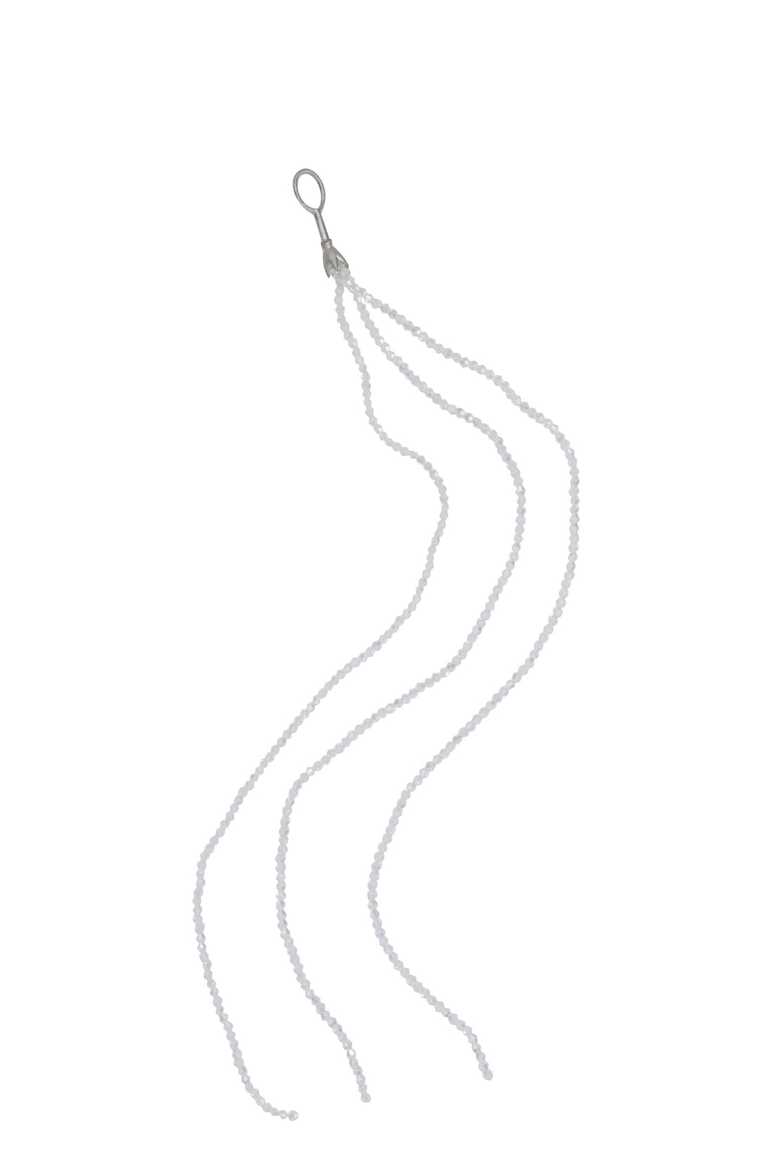 J-Line Bundel Strass Parel Plastiek Wit Small