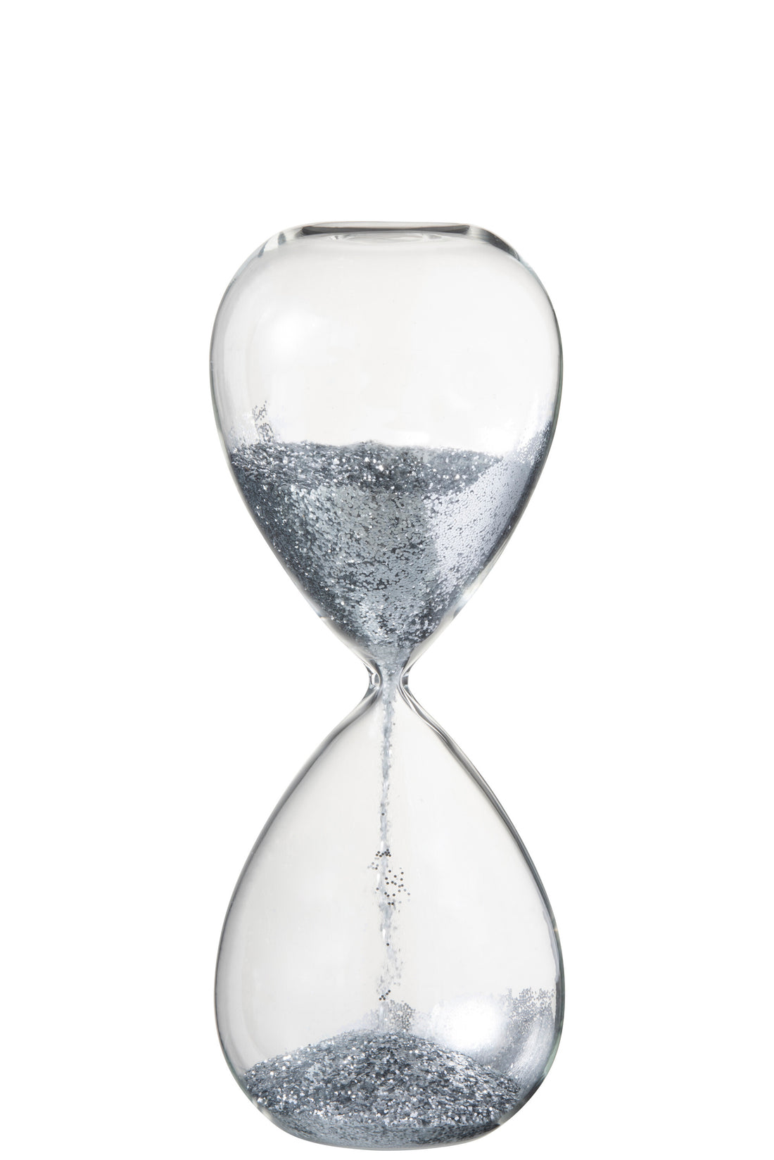 Zandloper Parels Glas Zilver Groot