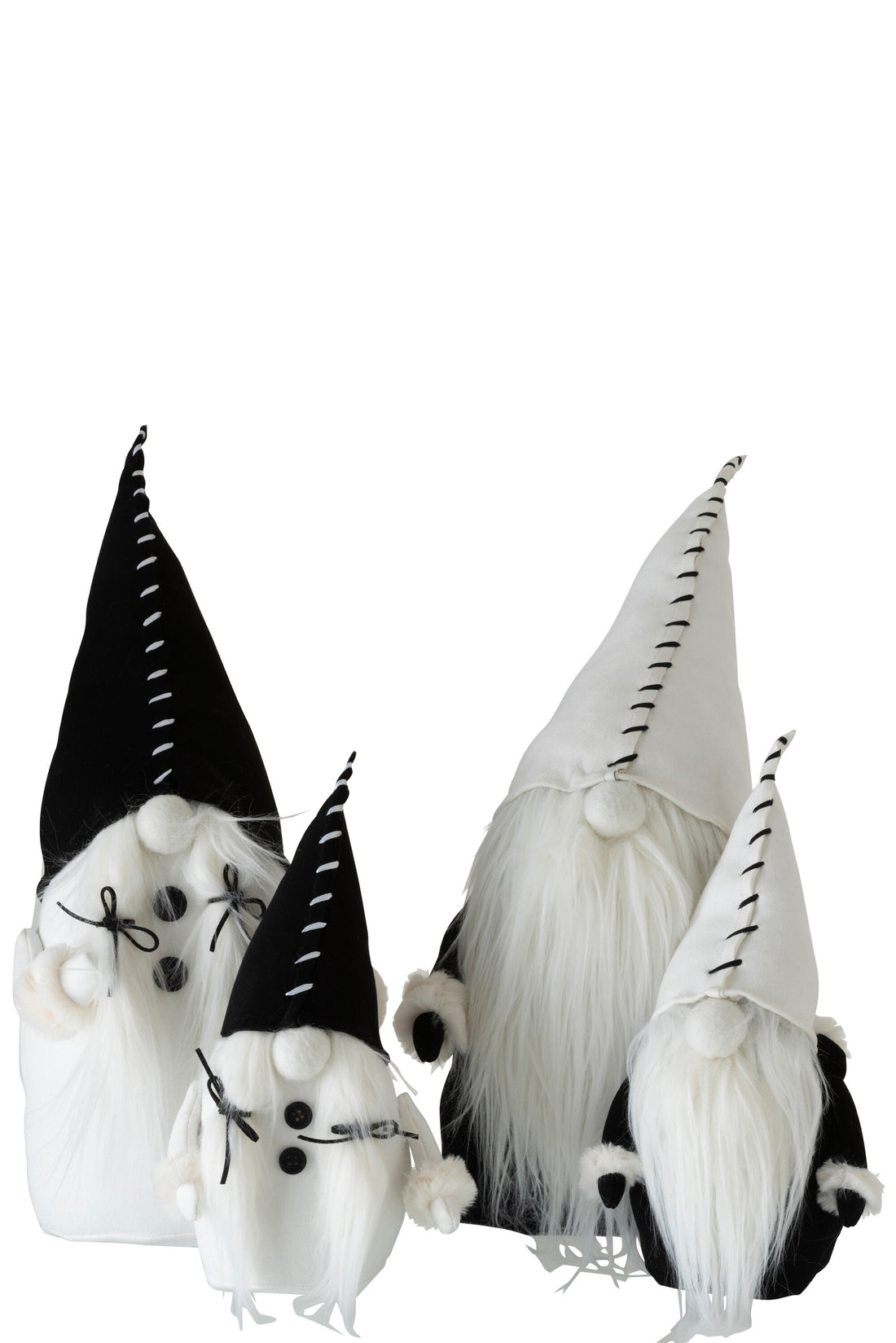 Kerstman Textiel Zwart/Wit Groot Assortiment Van 2