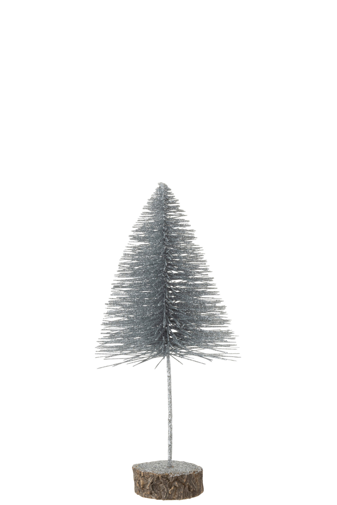 J-Line Christmas Tree Deco Glitter Silver Medium