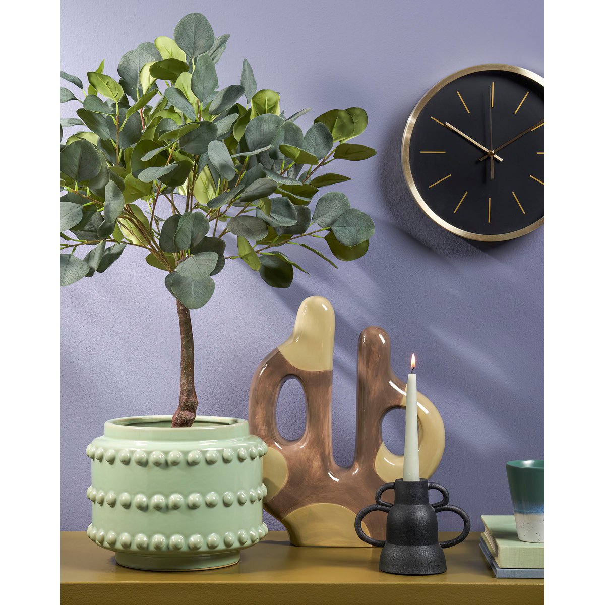 Eucalyptus Kunstplant in Bloempot - H75 x Ø15 cm - GroenÂ