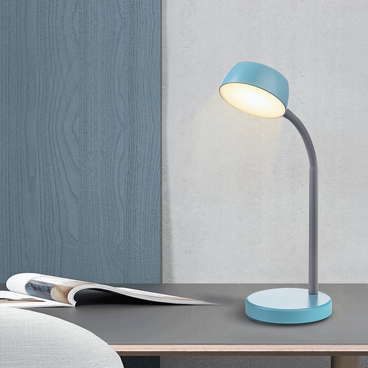 College Led Bureaulamp 5W Blauw