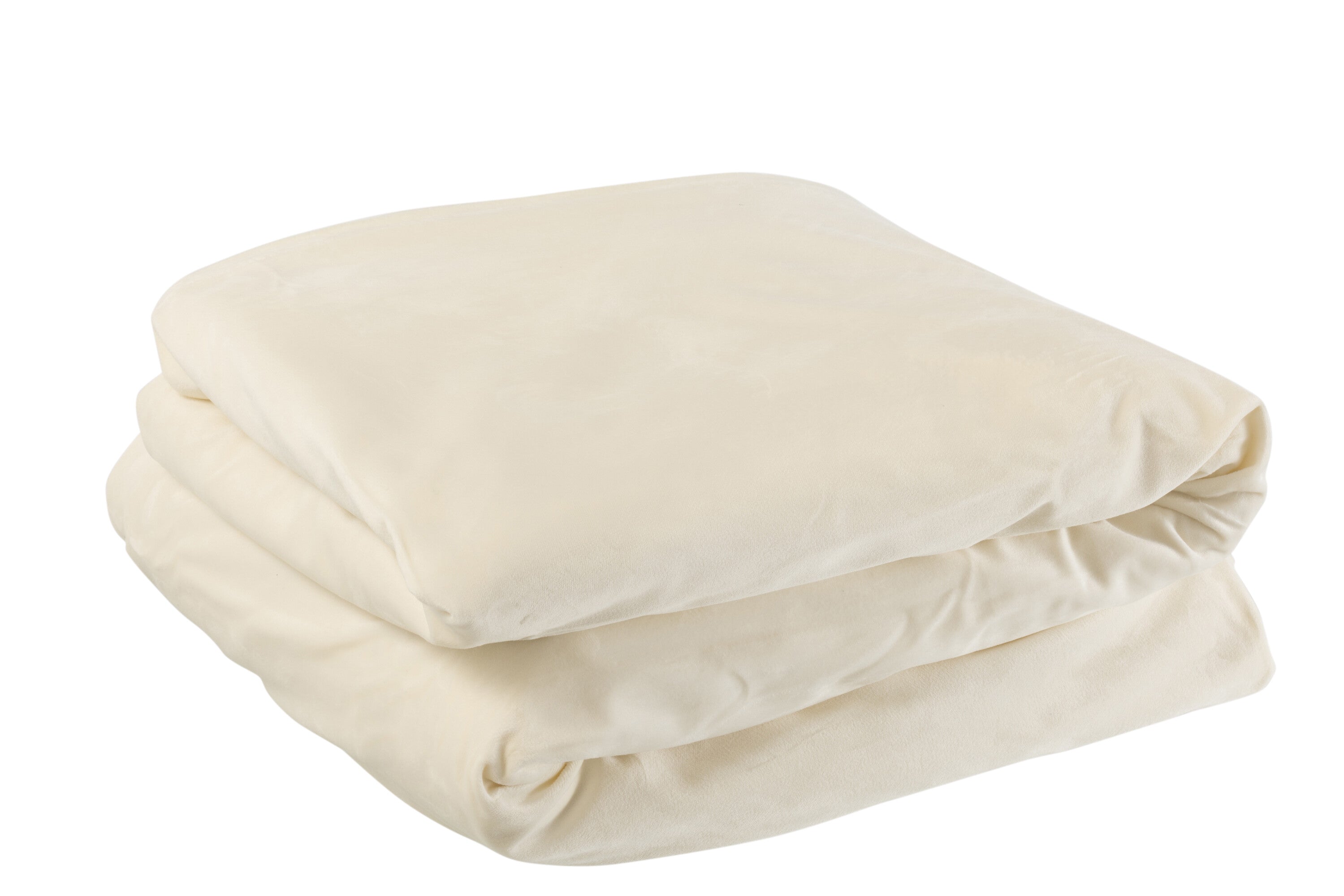 Stof Lang Fluweel Wit