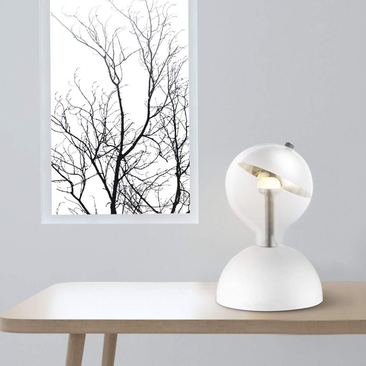 Hanglamp Move Me - Bumb Sphere 5.5W 2700K wit-zilver
