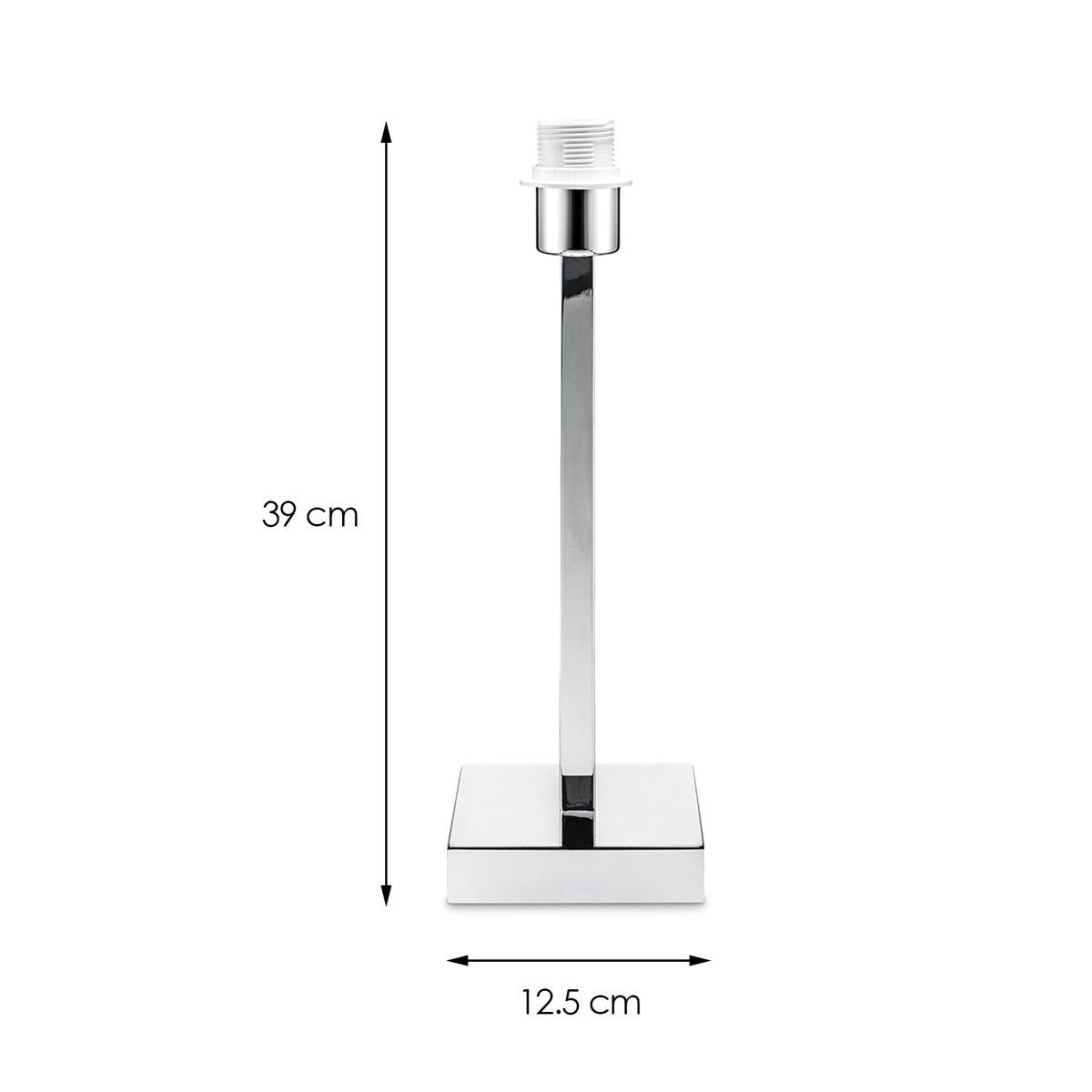tafellamp voet Gomez 12.5/12.5/39cm - Chroom