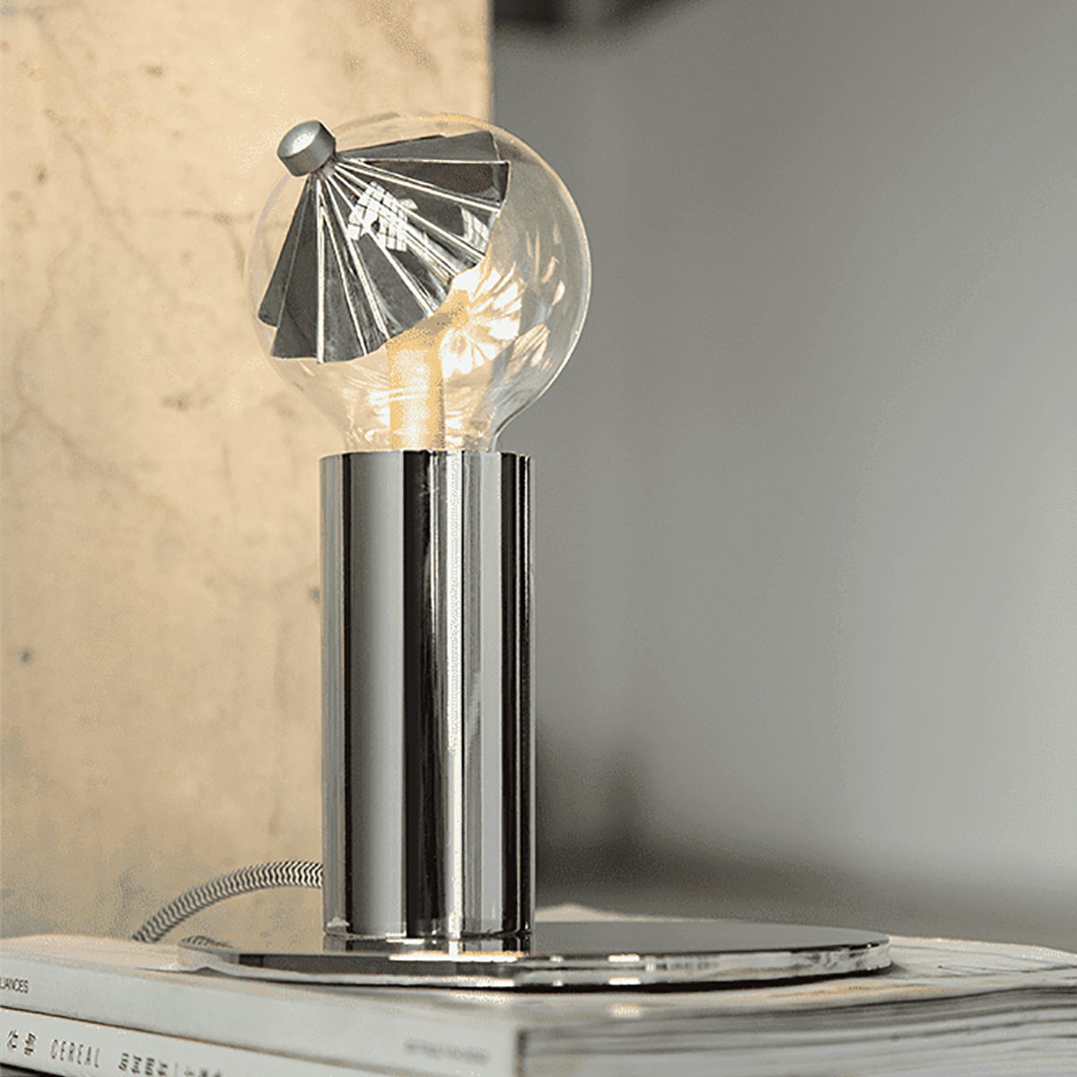 LED lamp Umbrella zilver G80 E27 3W 220Lm 2700K