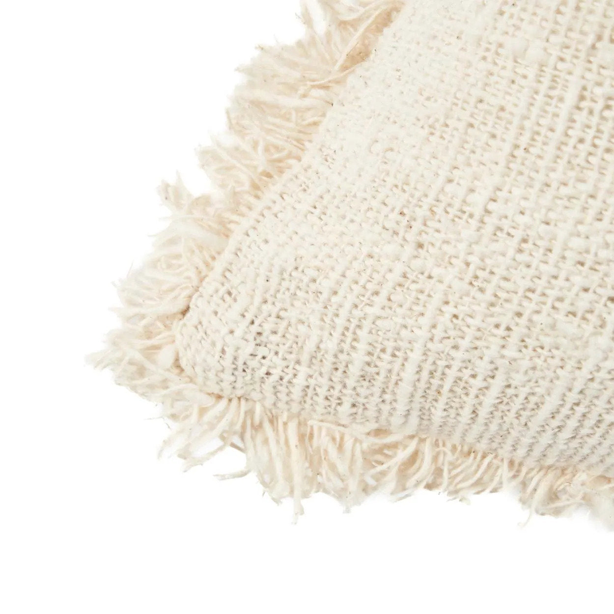 De Gili Palm Kussenhoes - Natuurlijk Zwart