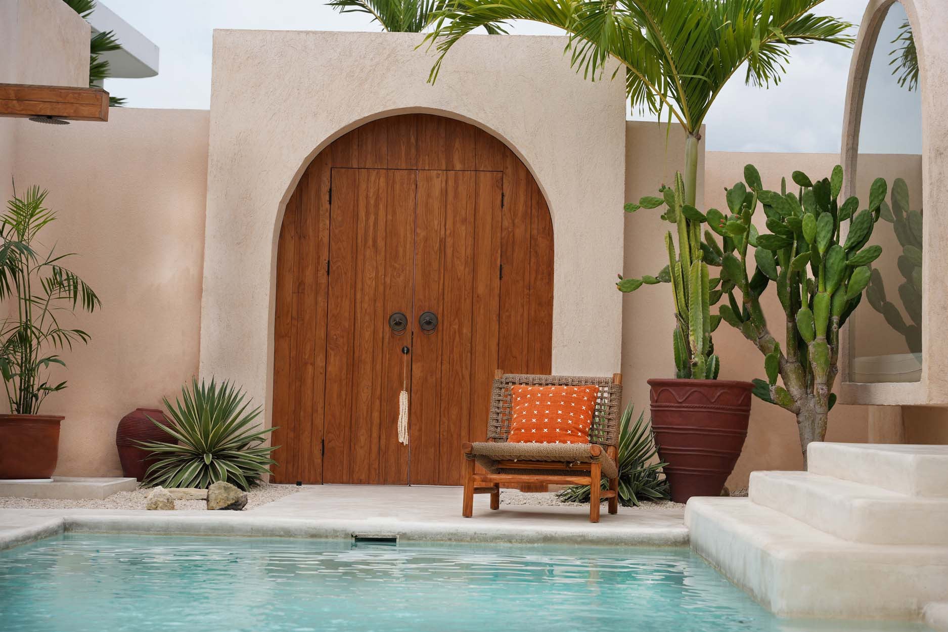 De Zillion Kiss Kussenhoes - Terracotta Wit