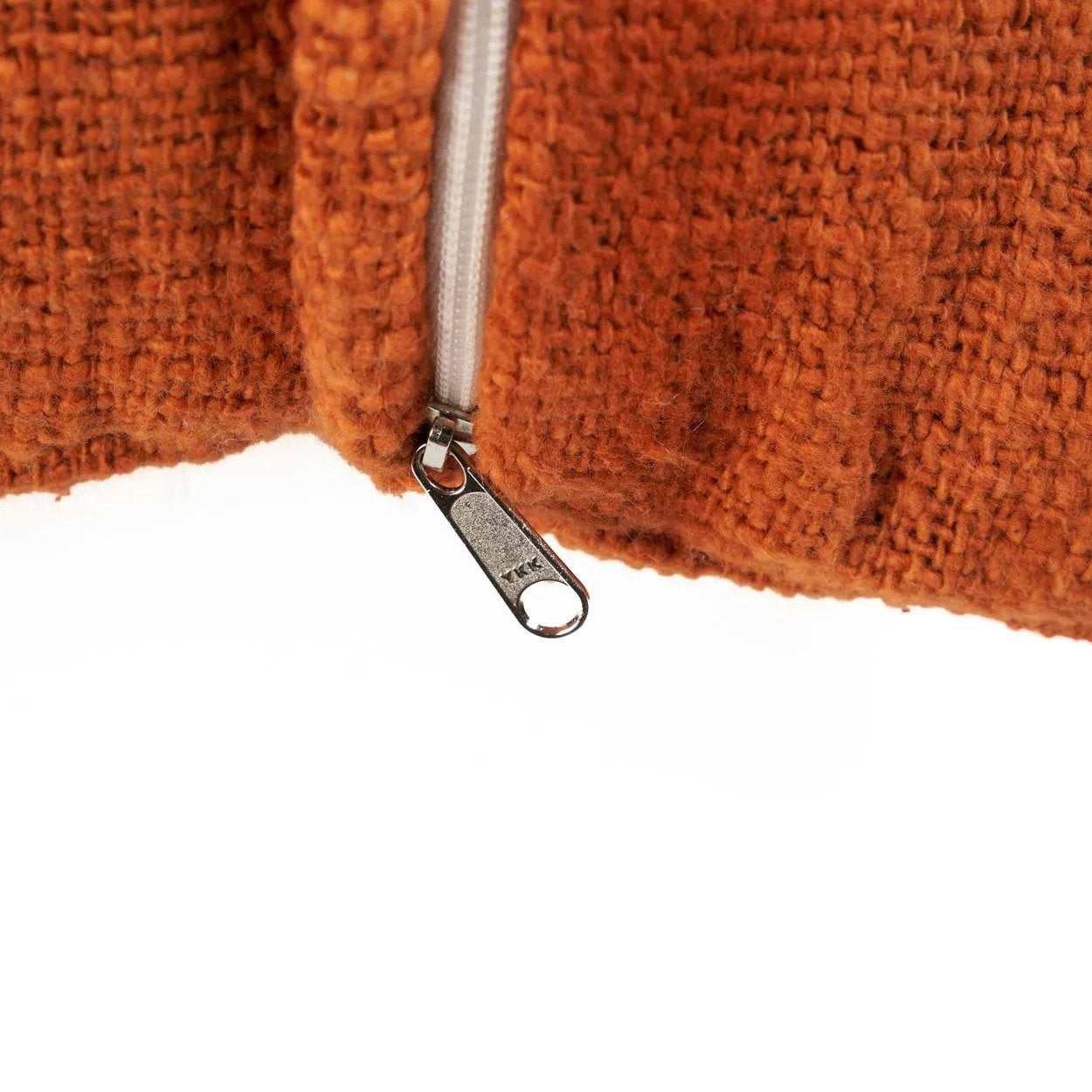 De Zillion Kiss Kussenhoes - Terracotta Wit