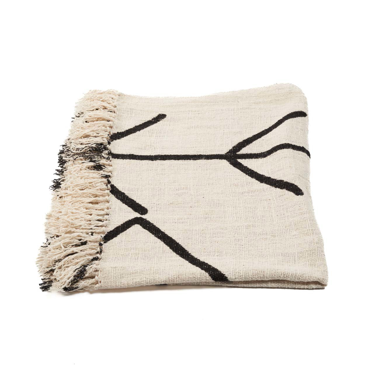 De Evil Eye Bed Throw - Natural Black