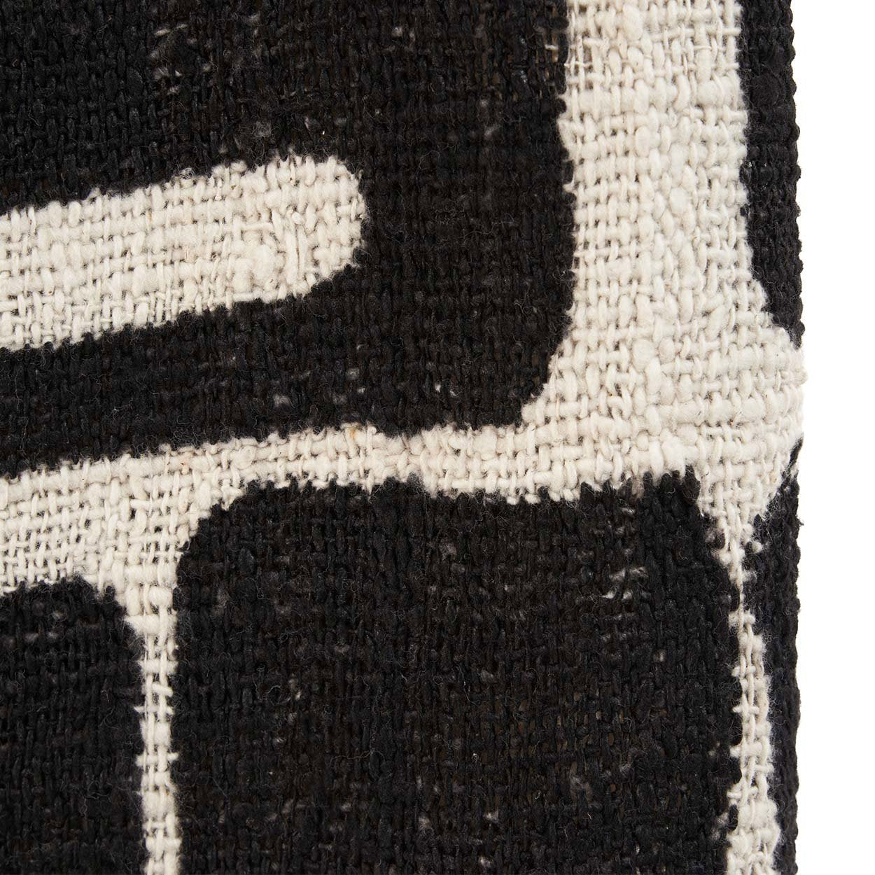 De Aztec Bed Throw - Natural Black