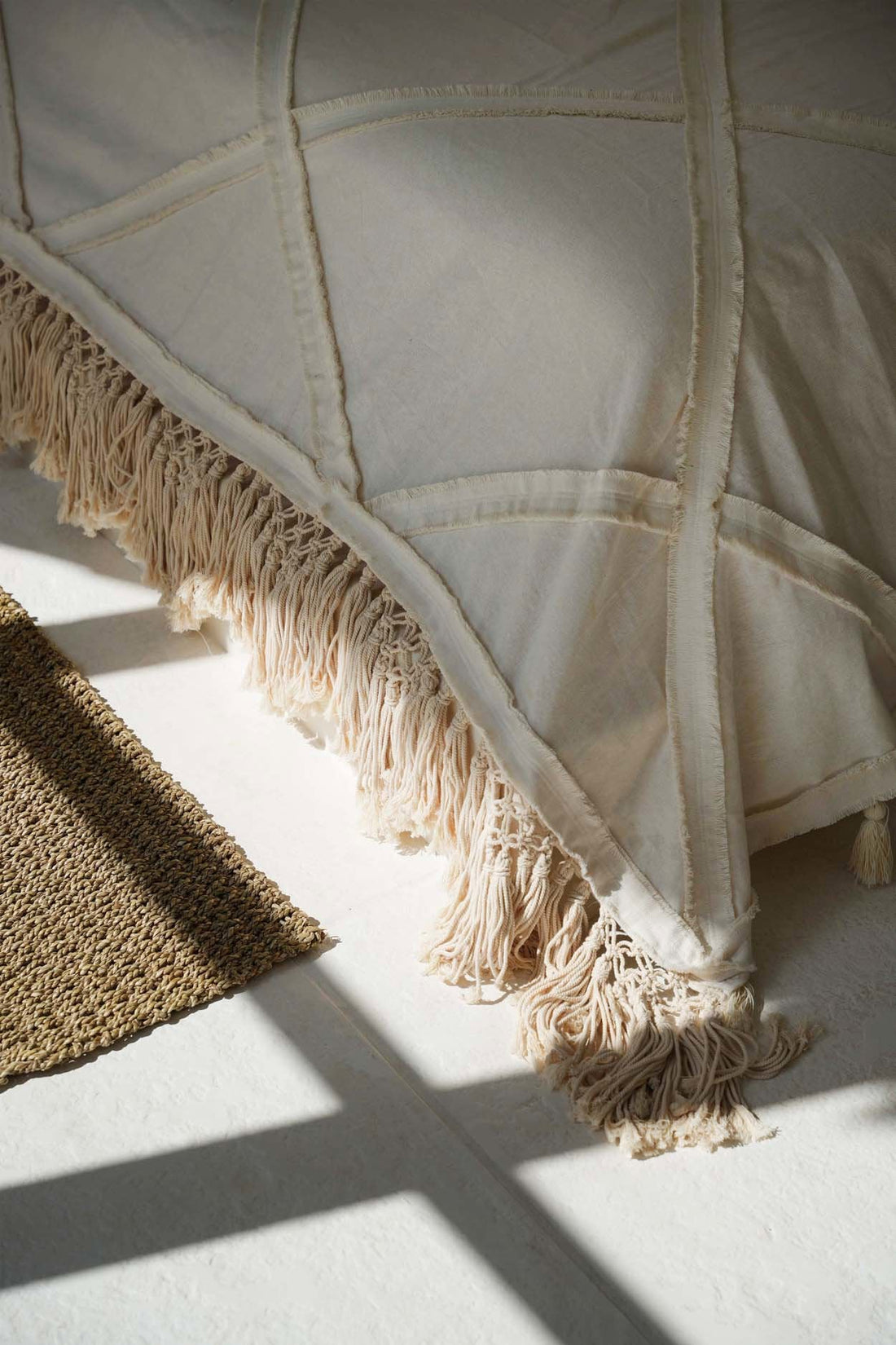 De Berber Bed Throw - Natural
