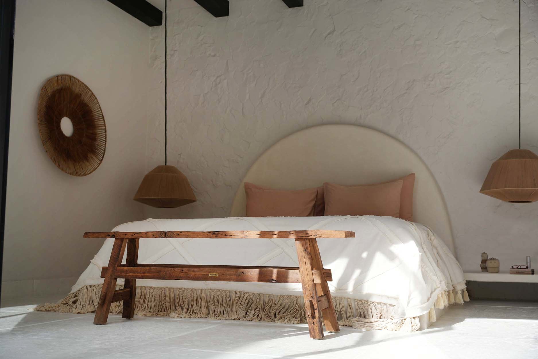 De Berber Bed Throw - Natural