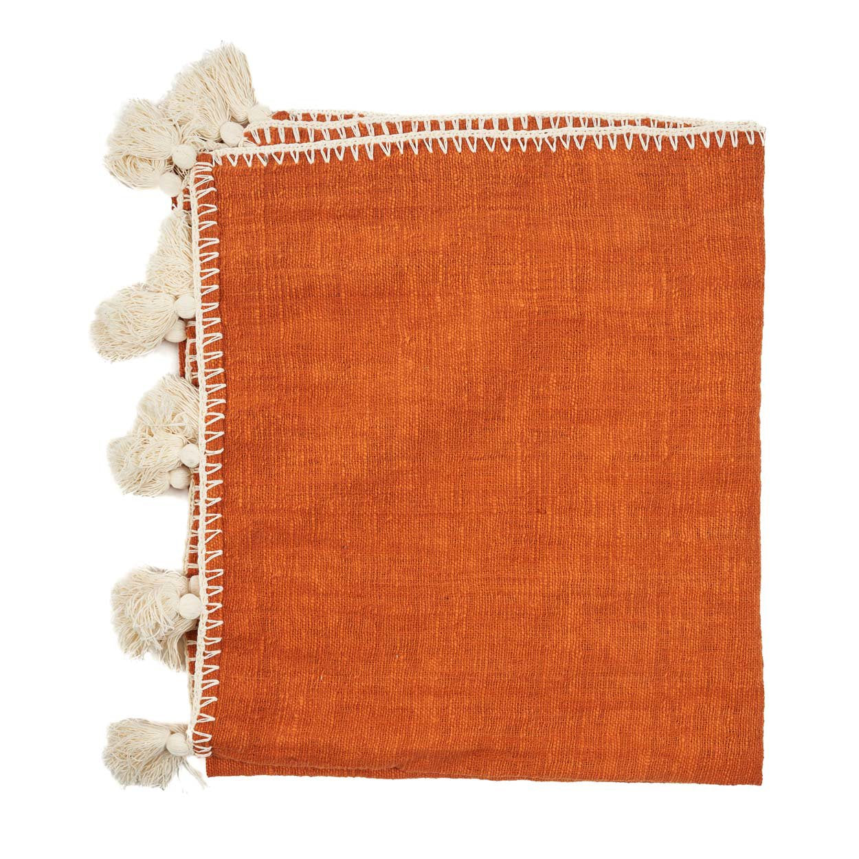 De Stitch Bed Throw - Terracotta
