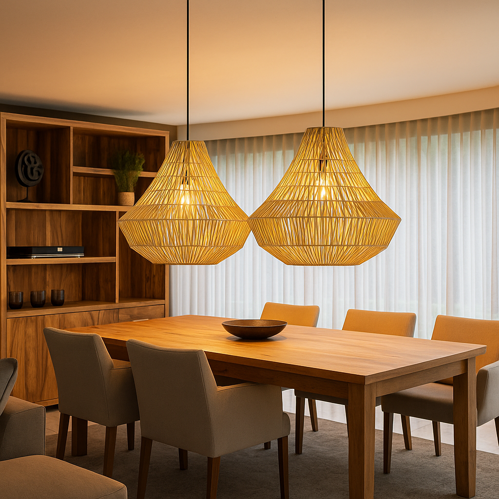 Belvivere Java Crest – Handgevlochten Rotan rond metalen frame , puur vakmanschap