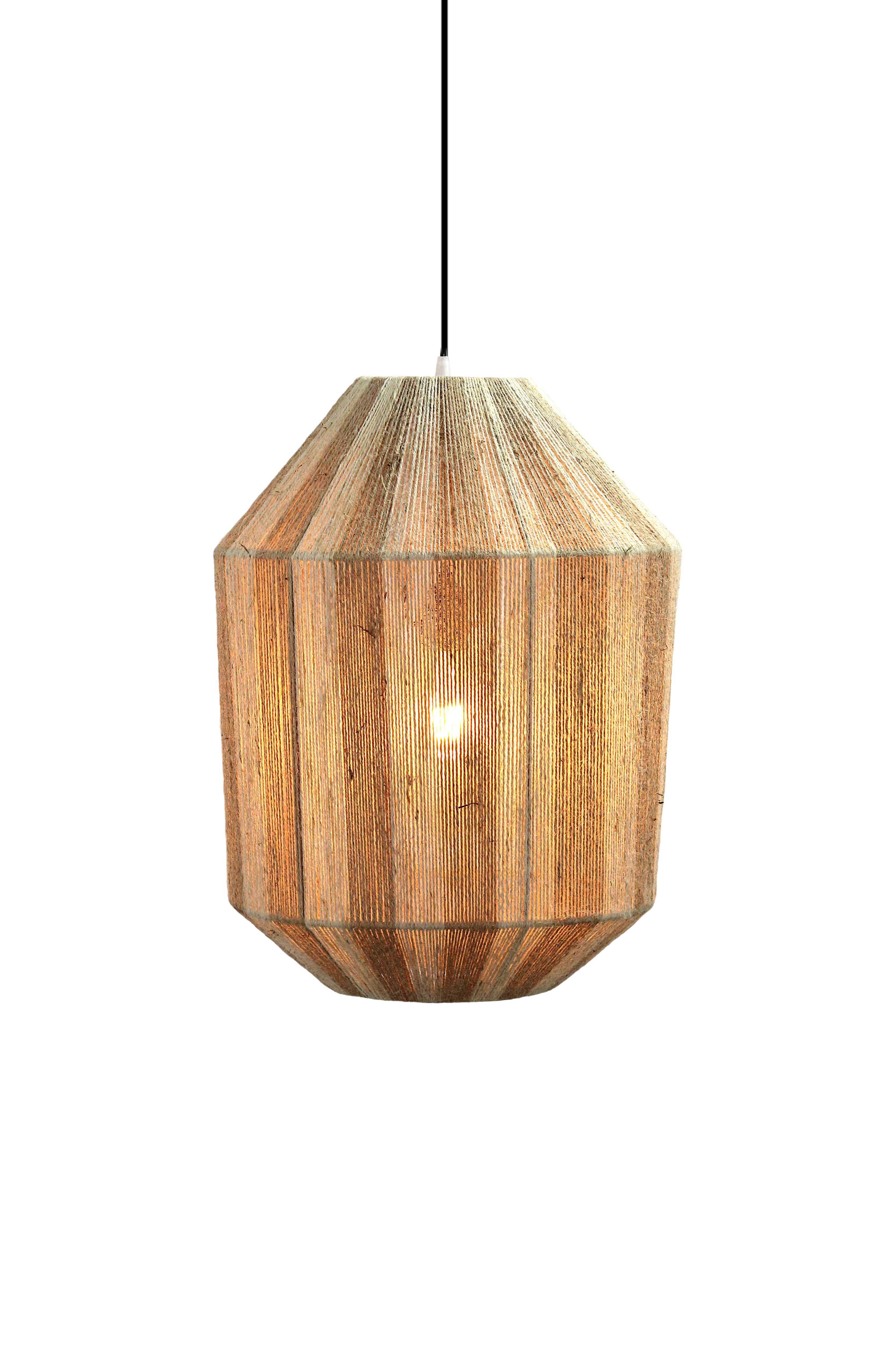 Belvivere Kona Stripe - Ambacht pur sang, geweven hanglamp