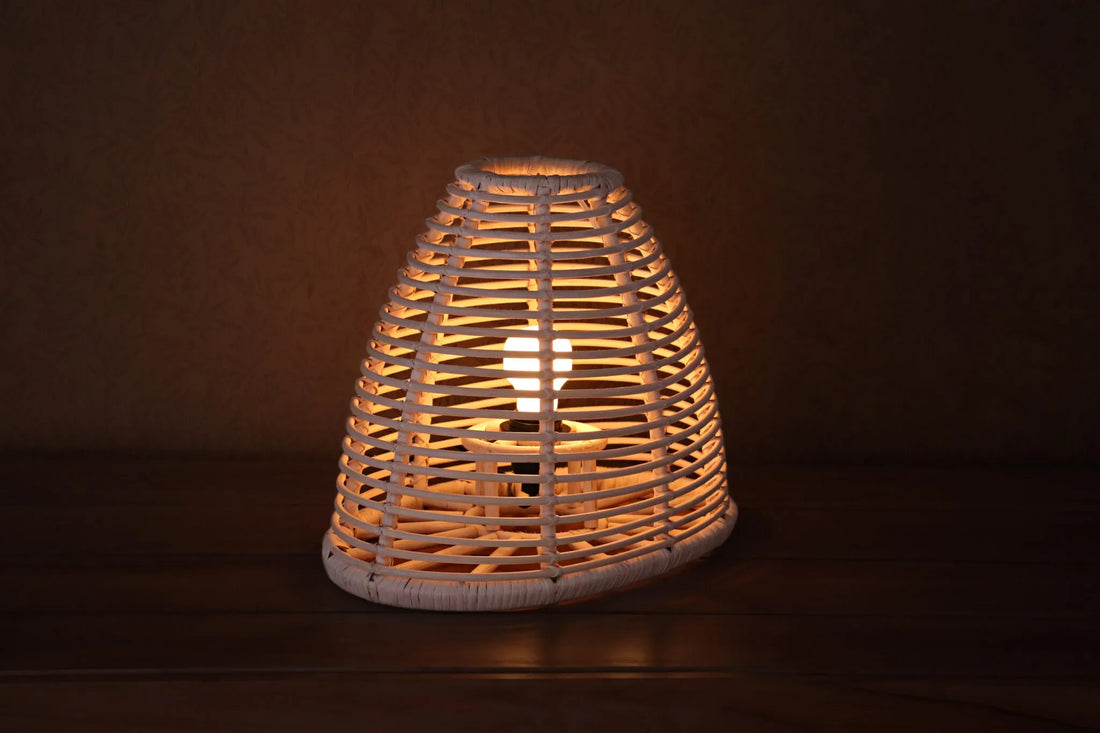 Belvivere Palm Aura Tafellamp - Vlechtwerk door topambachtslieden uit West Java