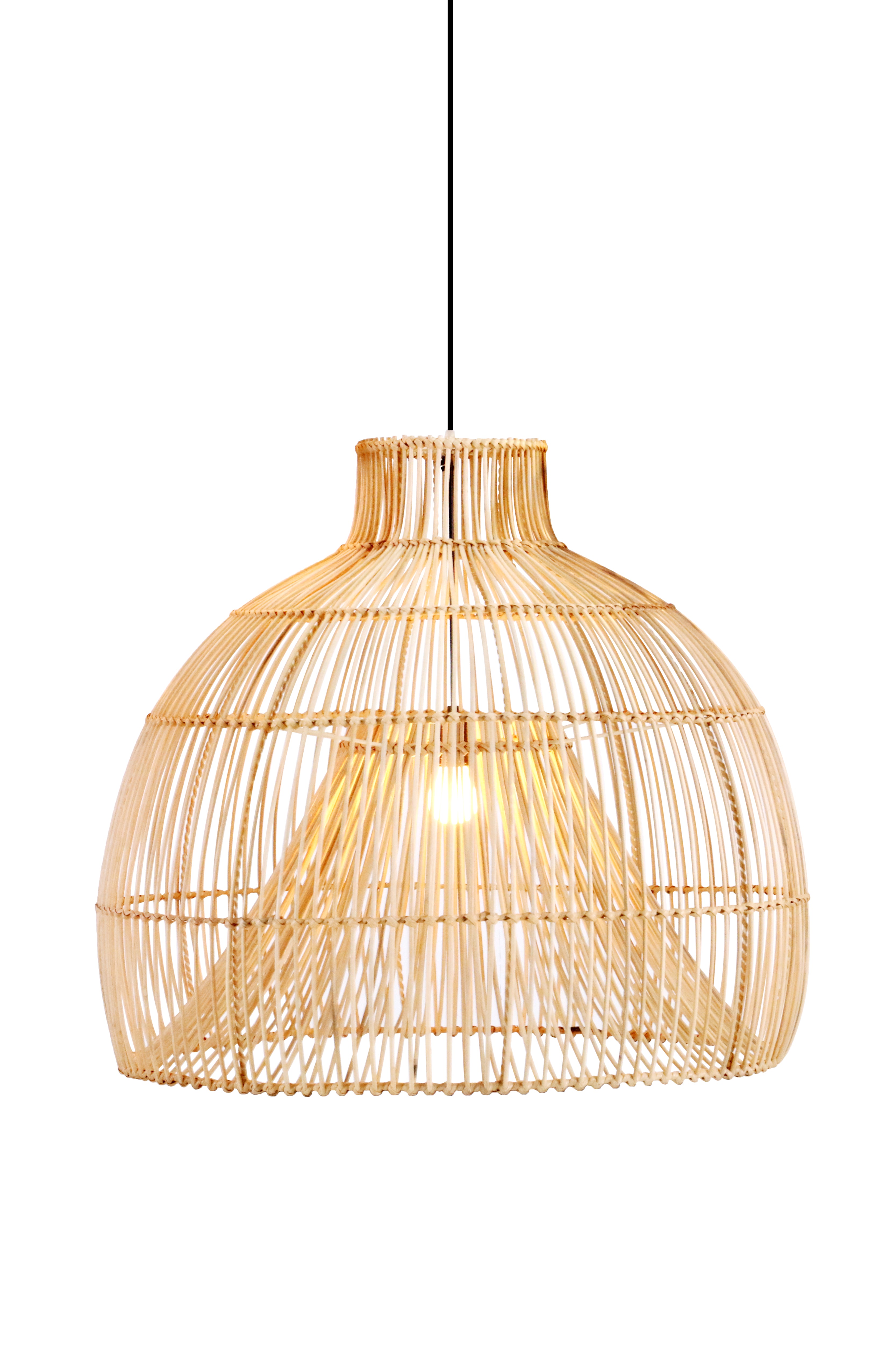 Belvivere Boho Dome – Luxe Ambachtelijke Handgevlochten Rotan Hanglamp