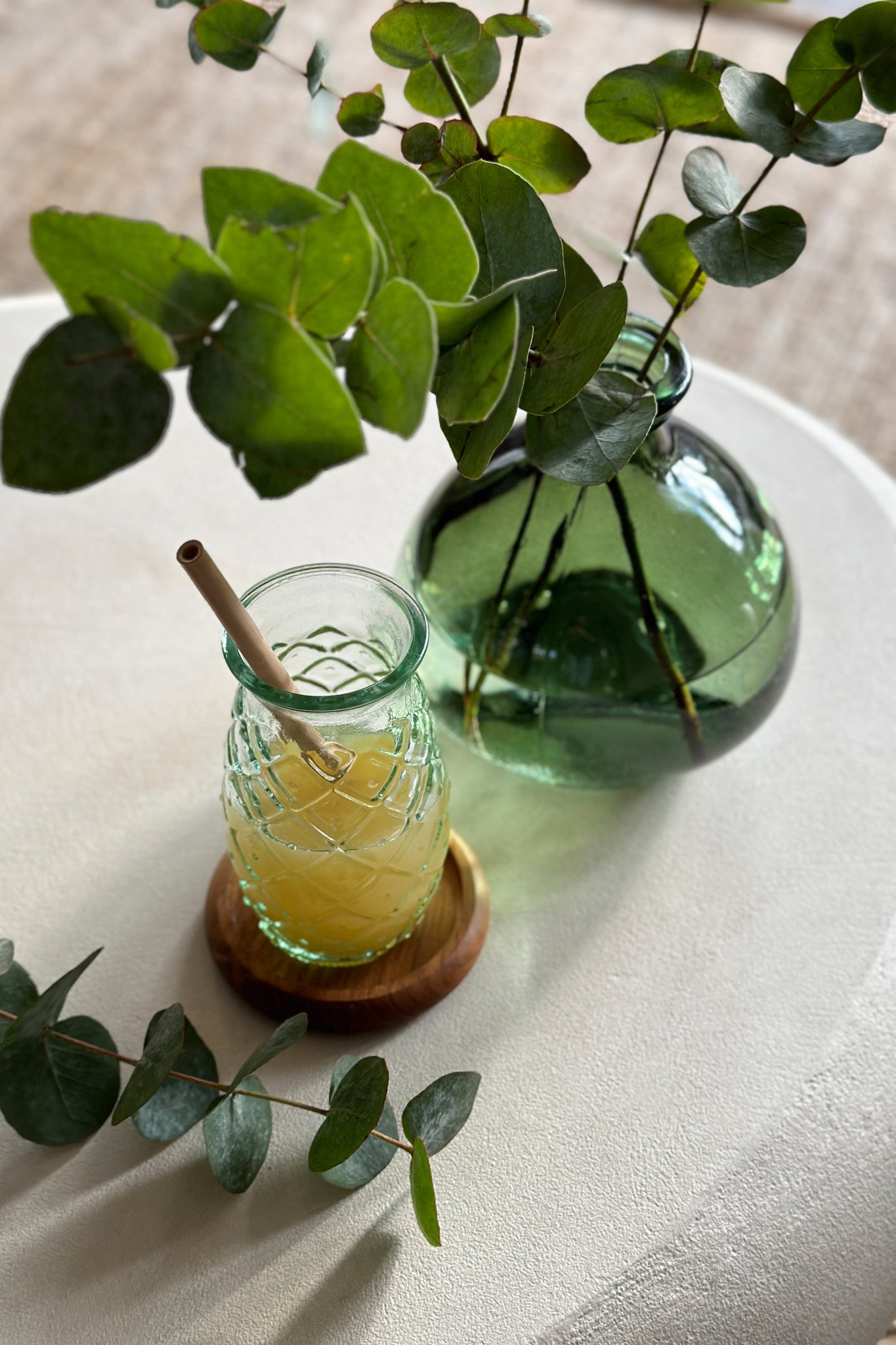 Het Pineapple Glas - Blauw - M