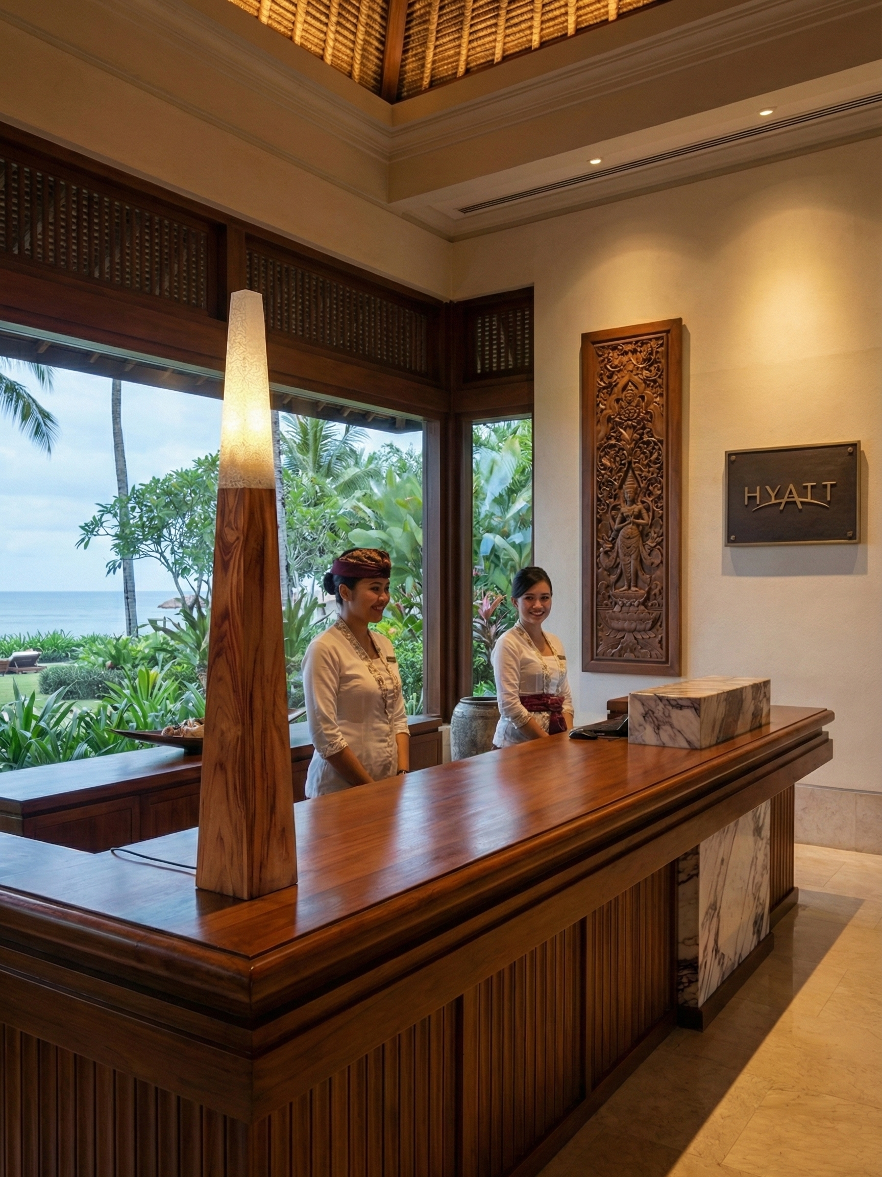 Belvivere Piramida - Handgemaakte Vloerlamp van Teak en Resin