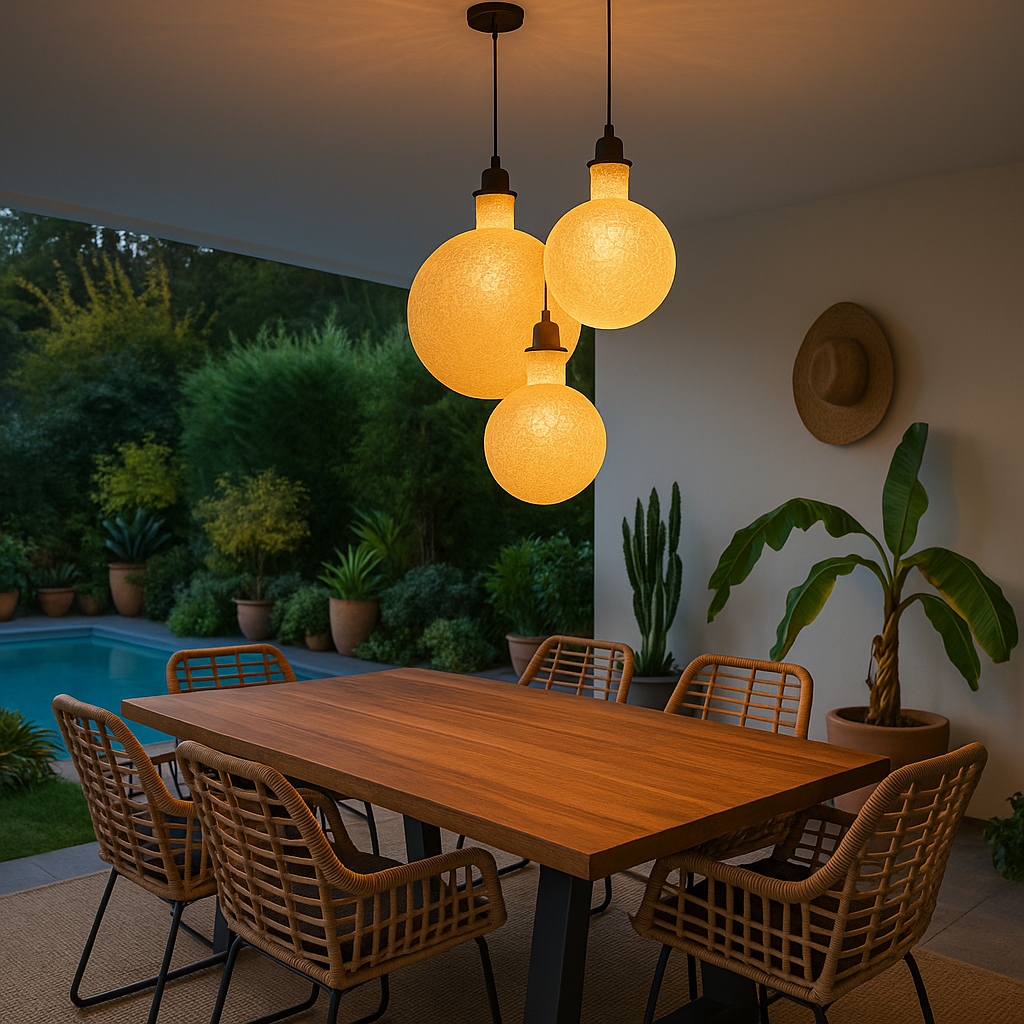 Belvivere Glass Pasta Cirebon Hanglamp - handgemaakt glaswerk uit Cirebon, groot