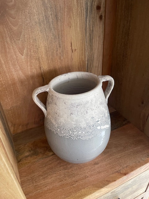 Terracotta Vaas Grijs-Wit – Stijlvol van ons eigen merk Belvivere