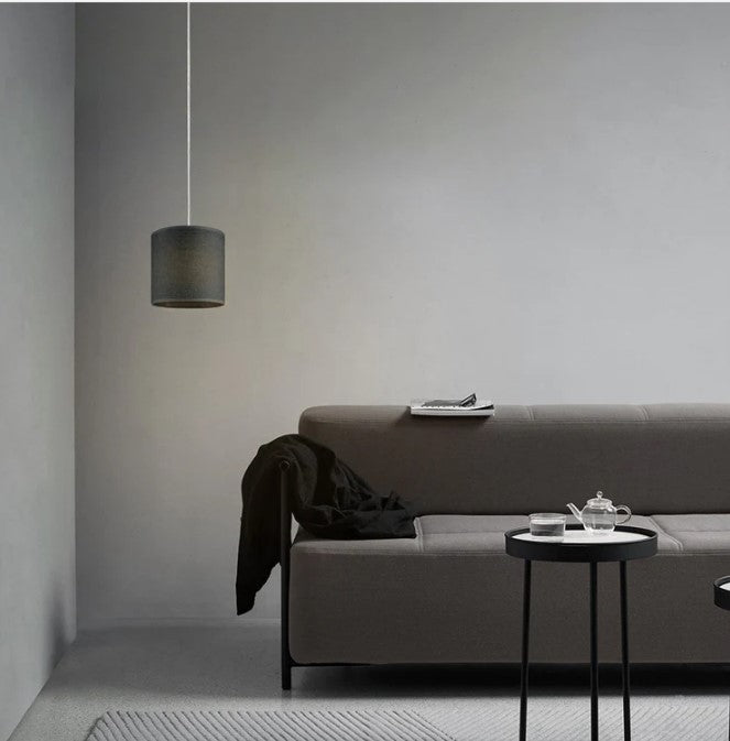 Lampenkap Canvas zwart - B:16xD:16xH:15cm (R)