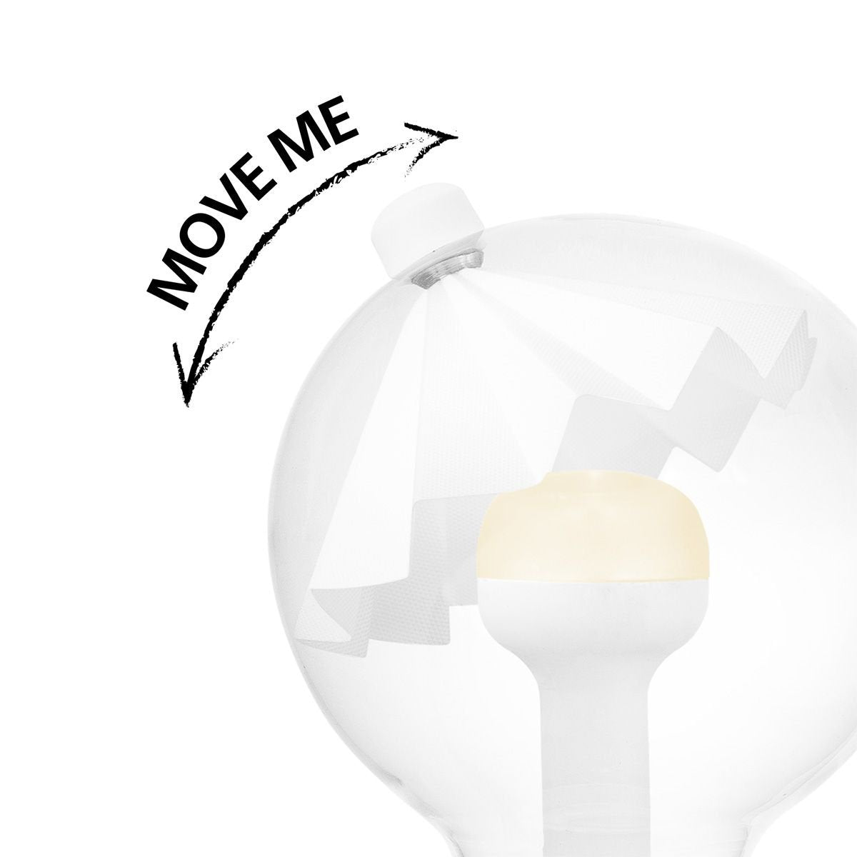 LED lamp Umbrella wit G80 E27 3W 220Lm 2700K