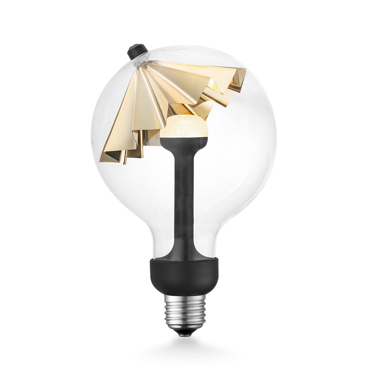 dimbare LED lamp Umbrella goud G120 E27 5W 400Lm