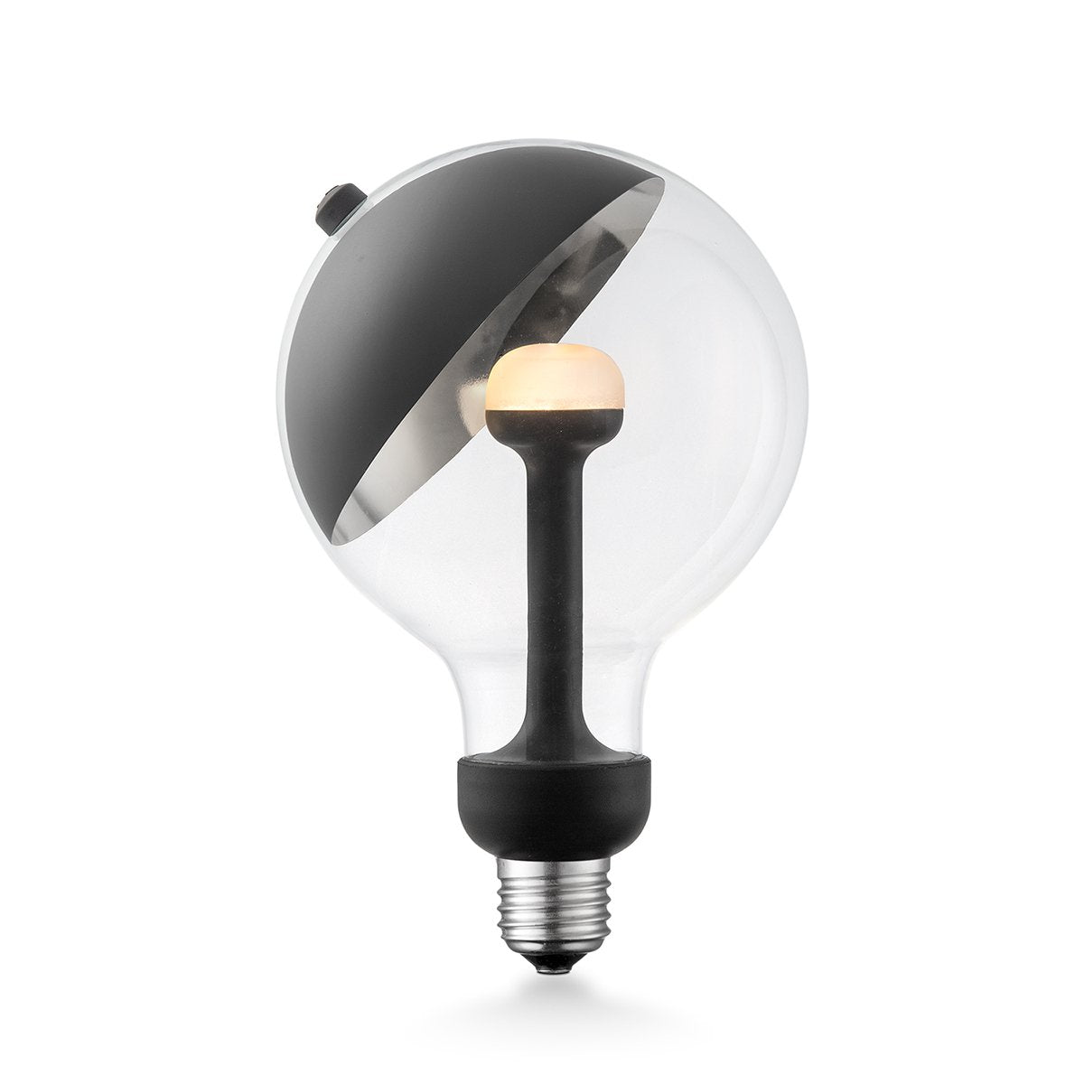 dimbare LED lamp Sphere zwart-zilver G120 E27 5W 400Lm