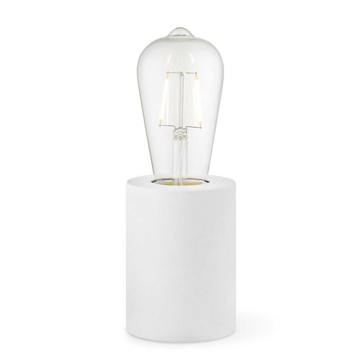 Industriële tafellamp Dry Rond - wit - 7.5/7.5/10cm
