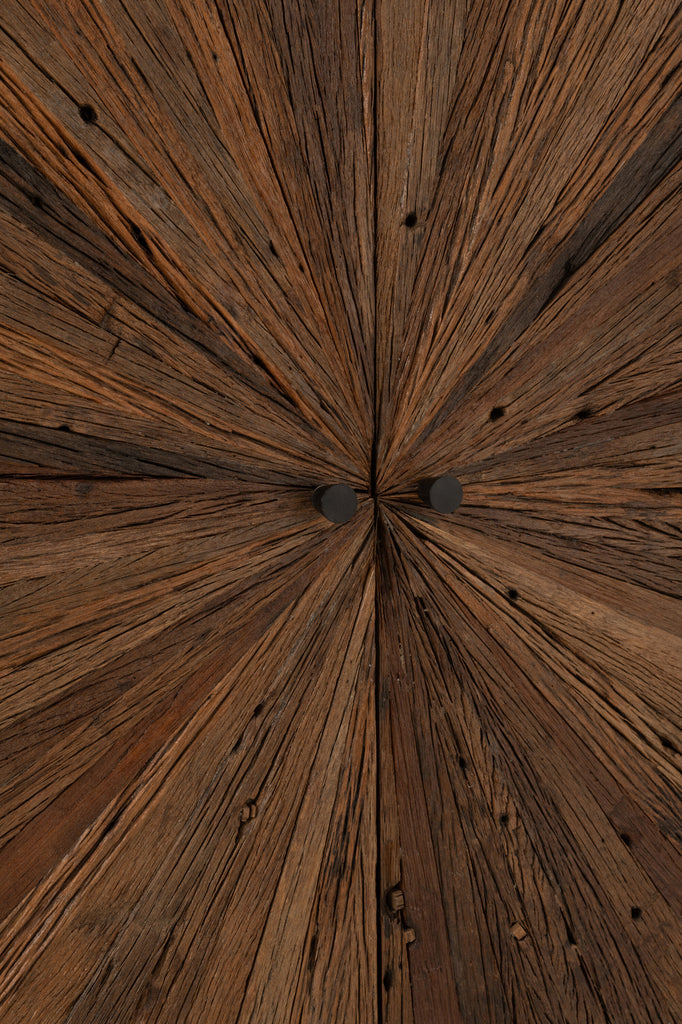 Bar Kabinet Shanil Gerecycled Hout/Mdf Bruin/Zwart