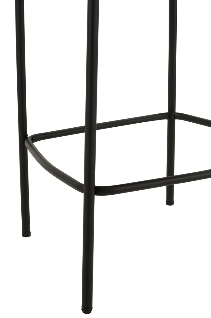 Barstoel Boucle Triplex/Polyester Wit/Zwart