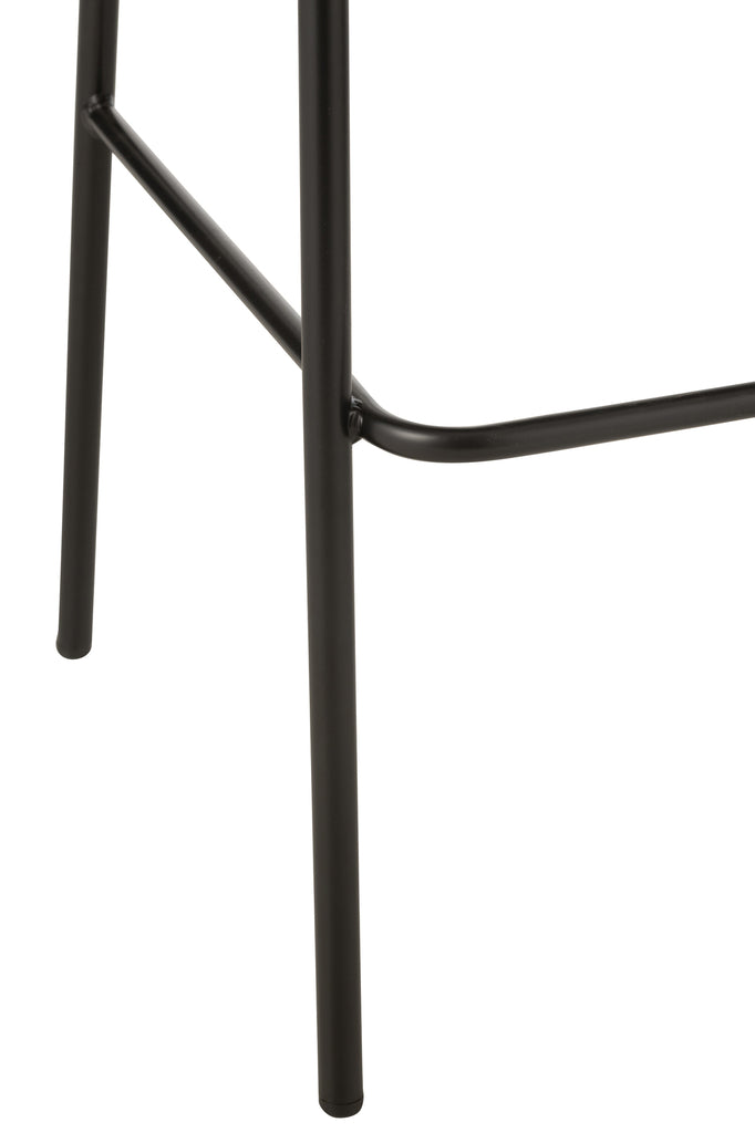 Barstoel Lone Ply Wood/Metaal Natuurlijk/Beige