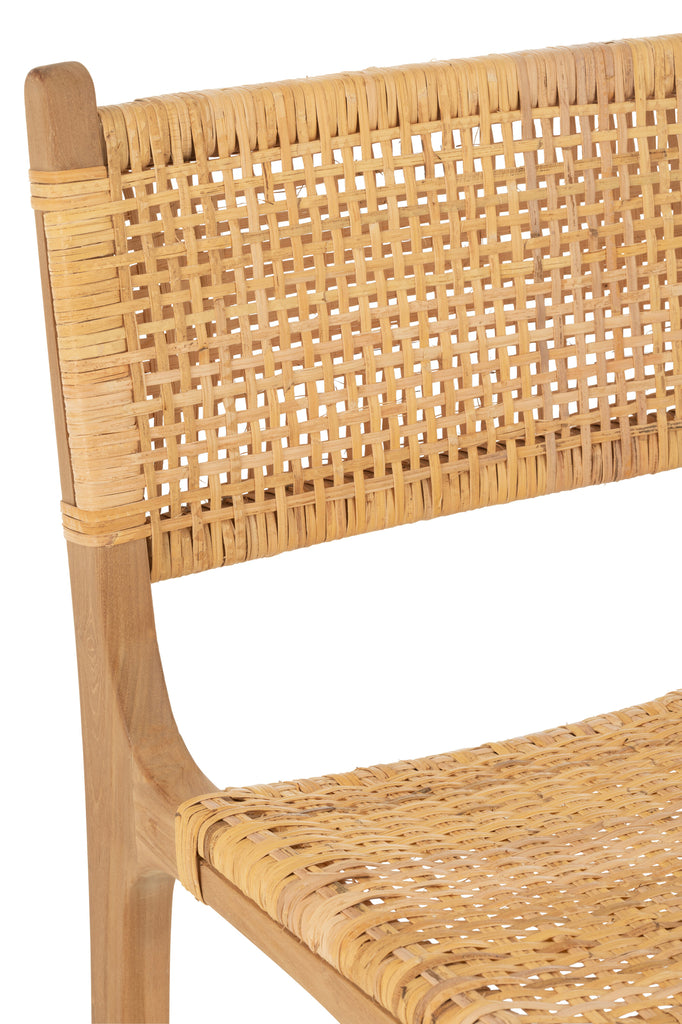 Bar stoel Mona Rattan/Teak Naturel