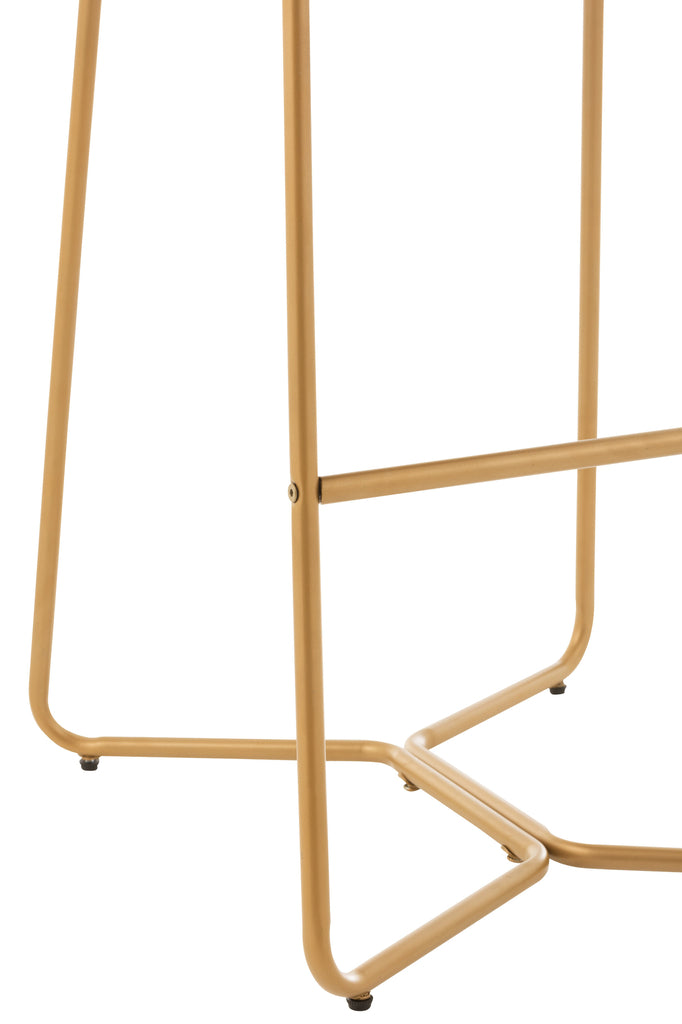 Barkruk Pierre Metaal/Textiel Donkerbruin