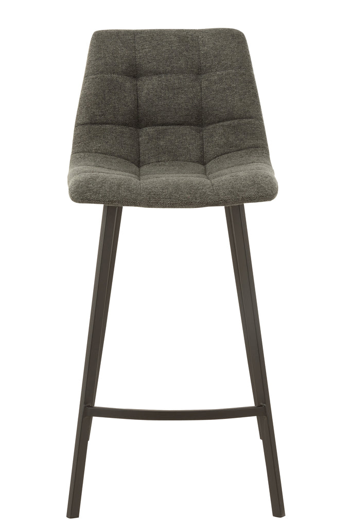 Barstoel Stephane Textiel/Metaal Donkergrijs