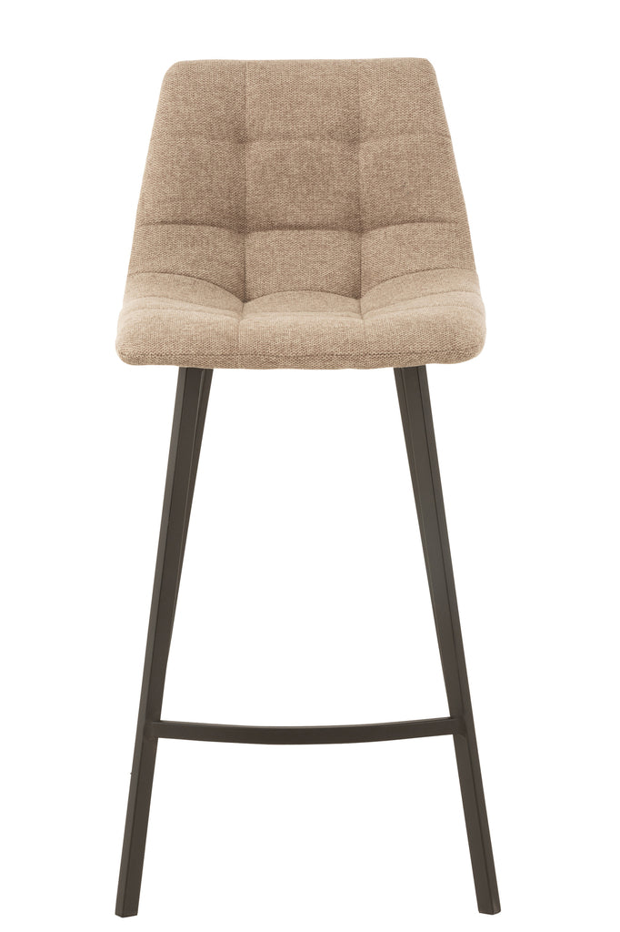 Barstoel Stephane Textiel/Metaal Beige