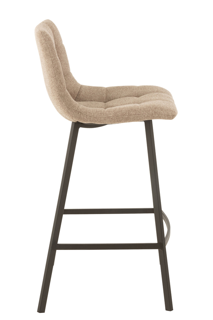 Barstoel Stephane Textiel/Metaal Beige