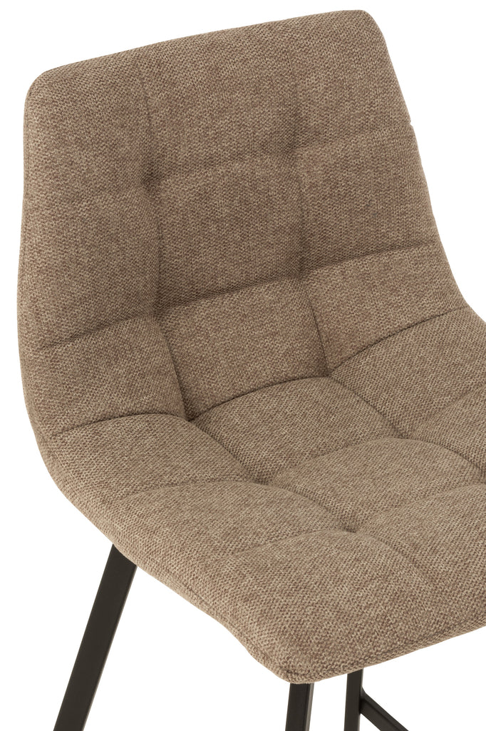 Barstoel Stephane Textiel/Metaal Beige