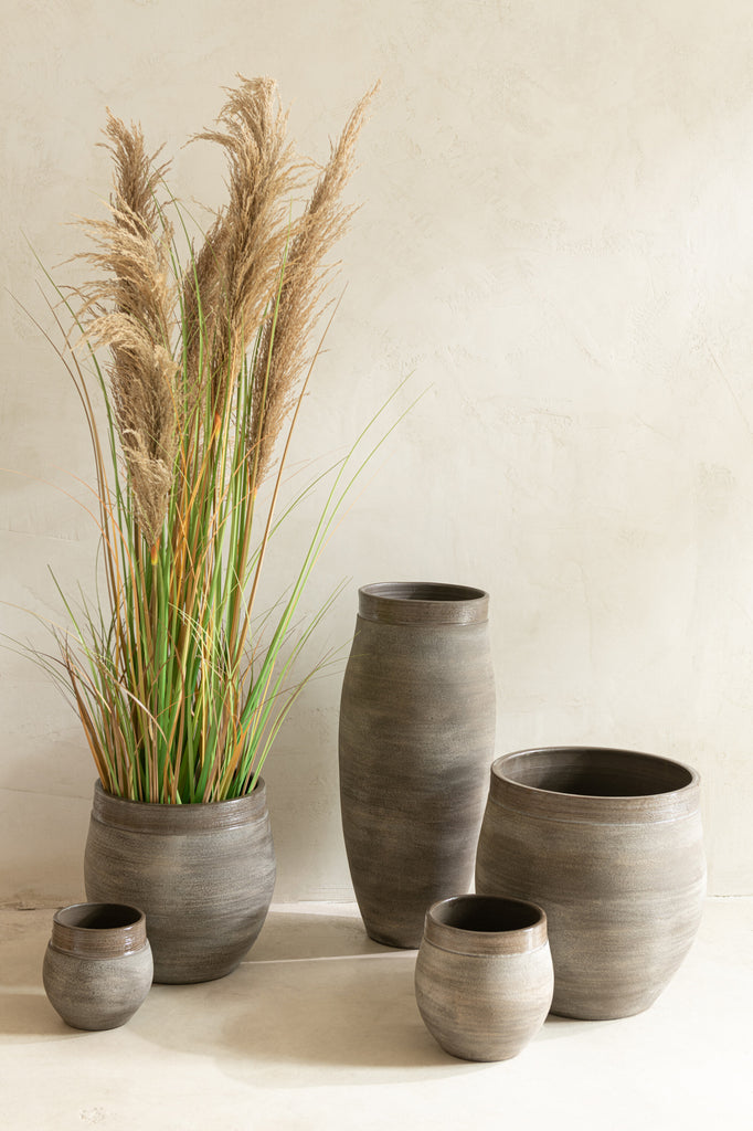 Bloempot Gio Keramiek Bruin X-Large