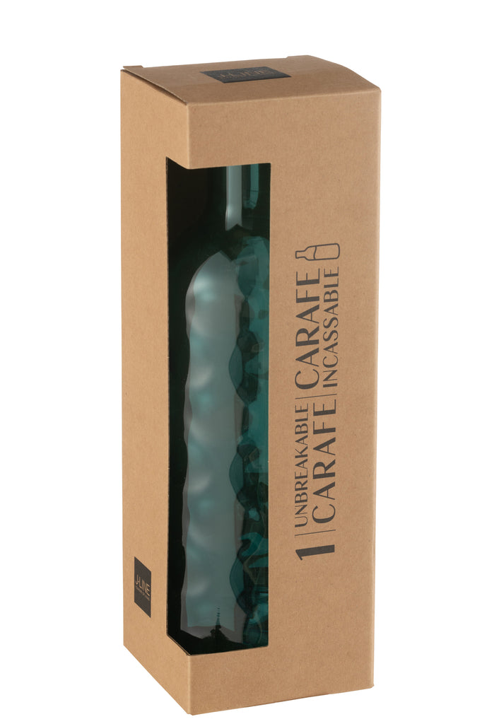 Fles Gehamerd In Geschenkdoos Plastic Blauw