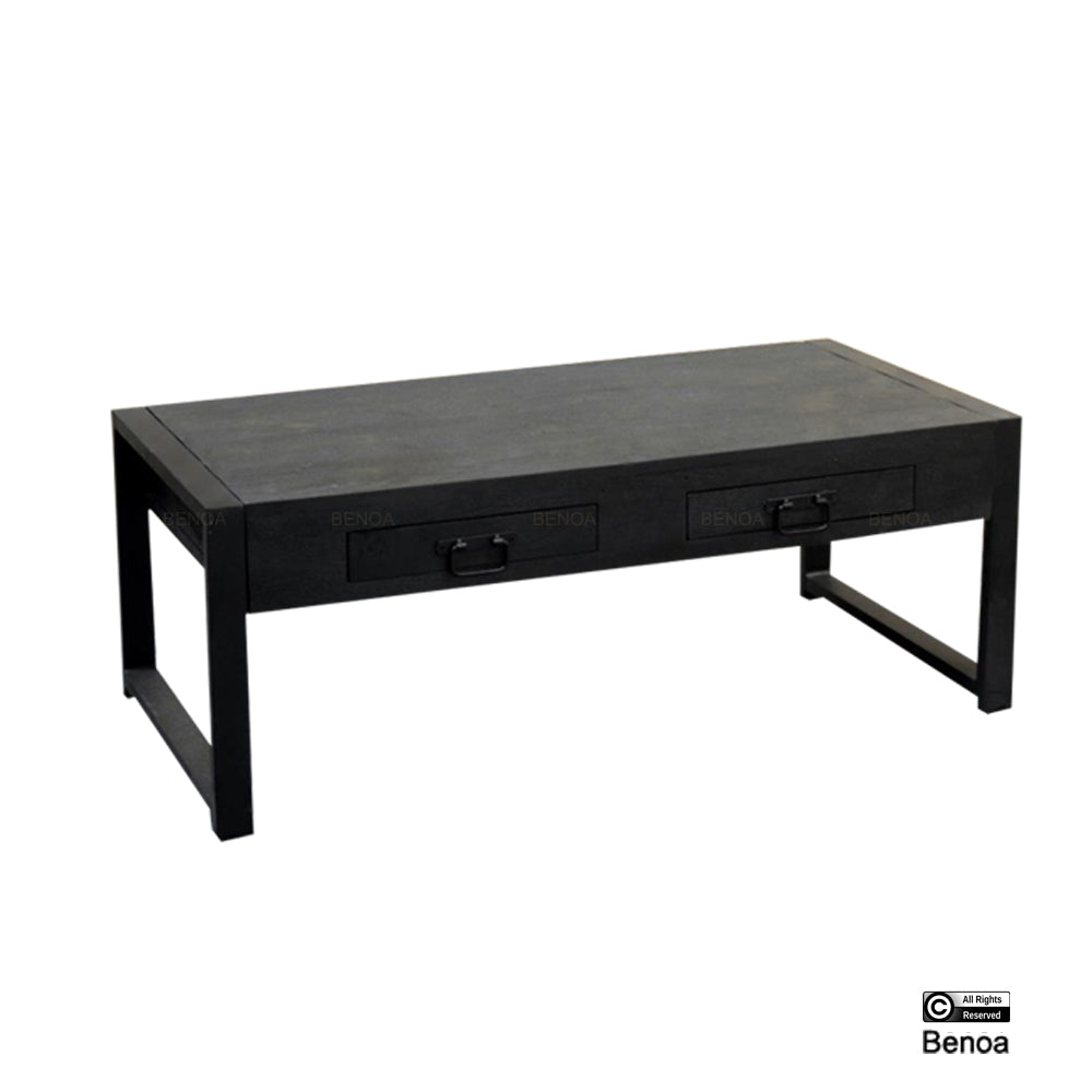 Britt 2 lade salontafel zwart 120
