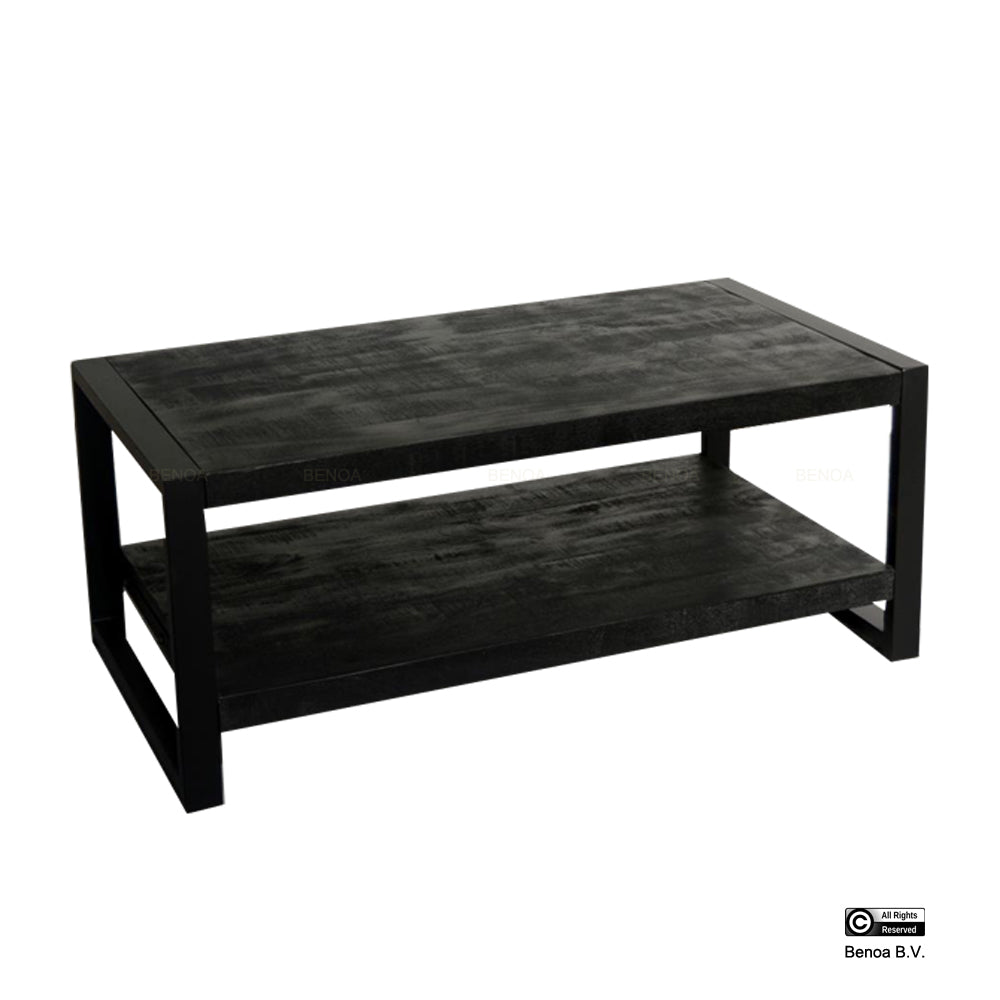 Britt Salontafel met Plank Zwart 110