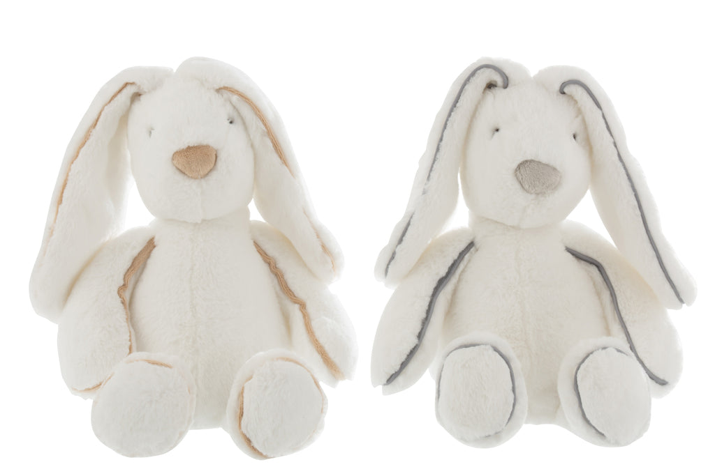 Bunny Plush White Large Assortment Of 2