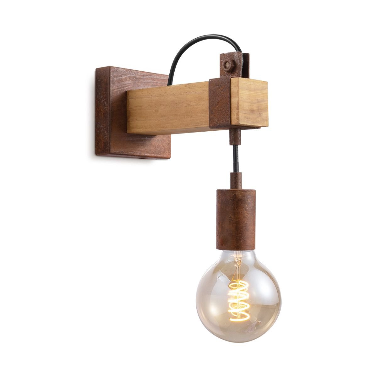 Vintage Wandlamp Denton | 10/20/23cm | Roest E27