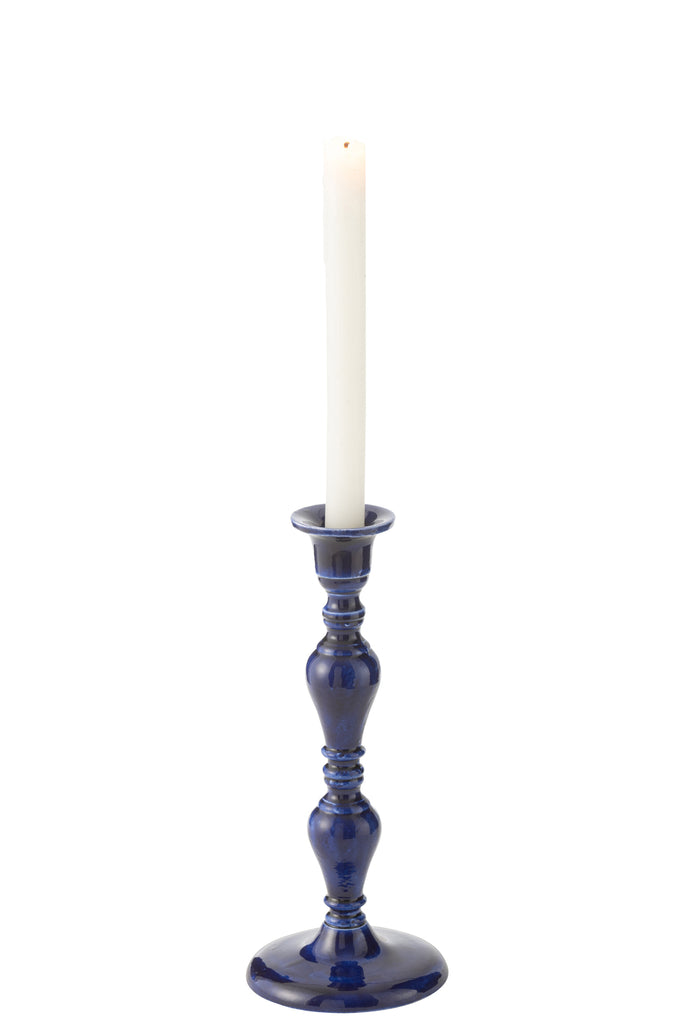 Kaarsenhouder Pag Aluminium Blauw